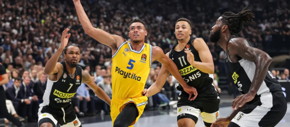 Partizan y Maccabi Tel Aviv, en un duelo de la Euroliga