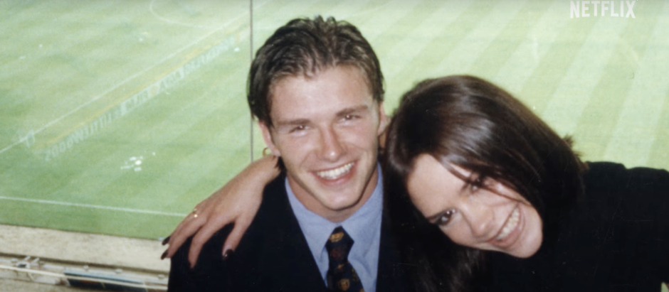 Beckham y Victoria, al inicio de su relación