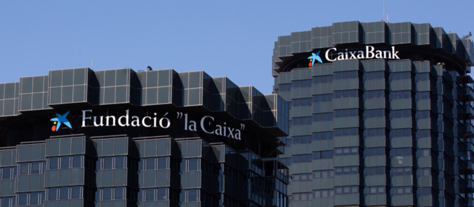 Fachada de la sede de CaixaBank en la Avenida Diagonal de Barcelona