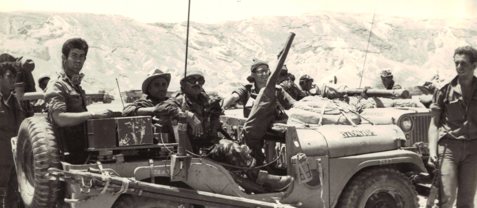 El ejército israelí en el Sinaí durante la guerra de 1967