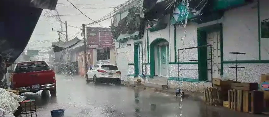 Imagen de las lluvias registradas por la tormenta Pilar