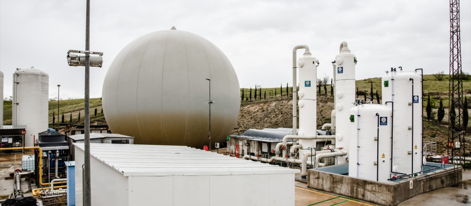 Planta de biogás del Parque Tecnológico de Valdemingómez, en Madrid