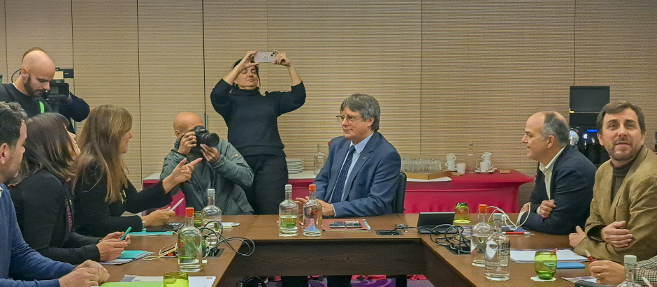 Reunión de Puigdemont en Bruselas