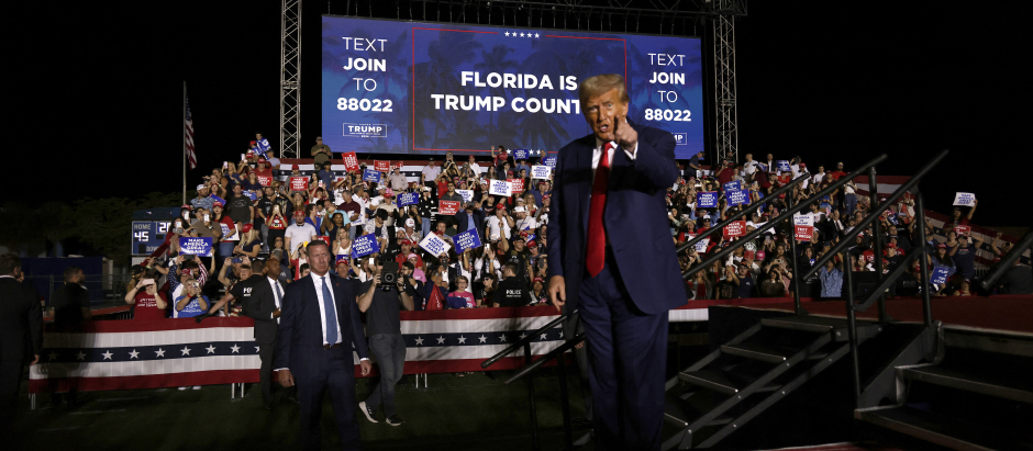 Donald Trump, durante un acto en Florida