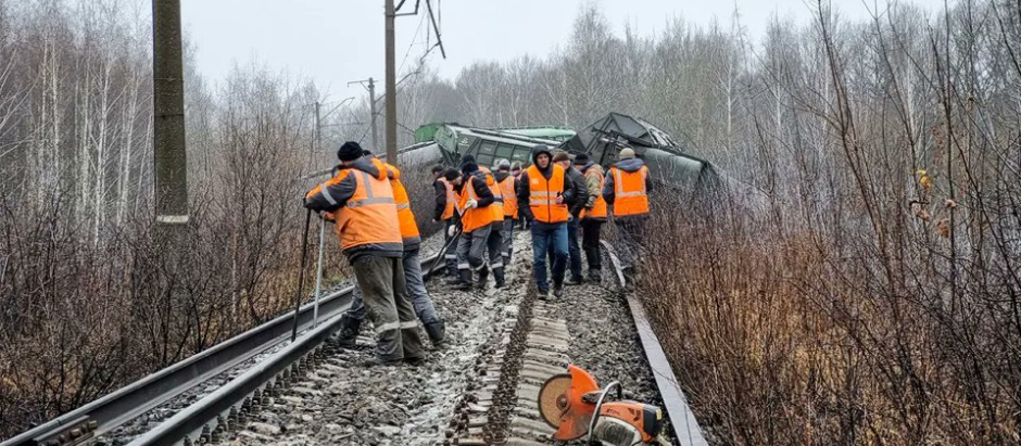 Sabotaje tren Rusia