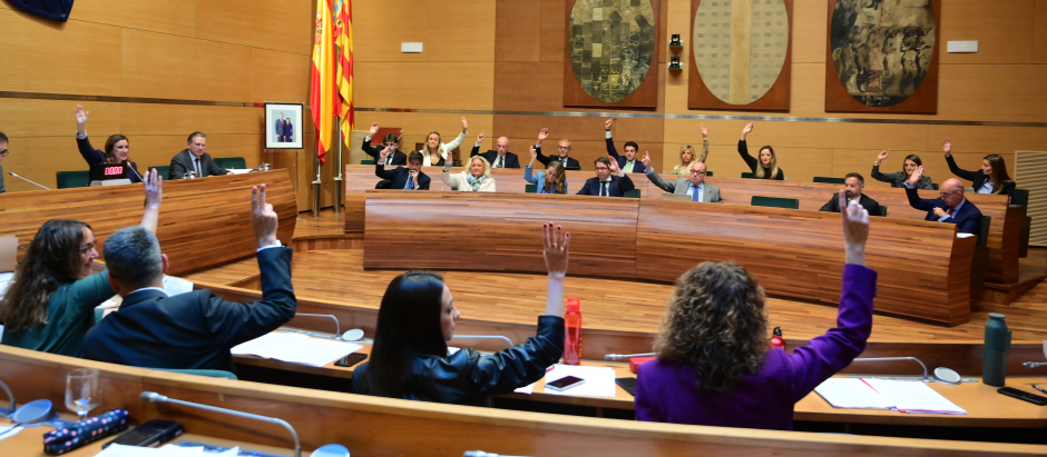 Votación en el Pleno del Ayuntamiento de Valencia correspondiente al mes de noviembre