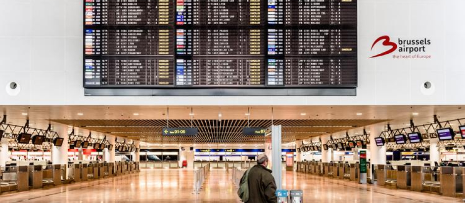 El aeropuerto de Bruselas es un importante centro de comunicaiones