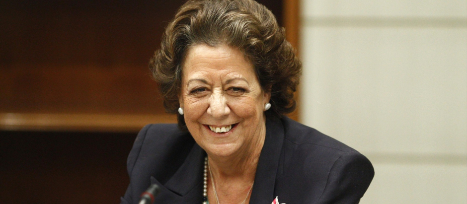 Rita Barberá, exalcaldesa de Valencia, en 2016, en el Senado