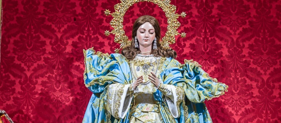 Imagen de la Inmaculada Concepción, obra de Clemente Rivas