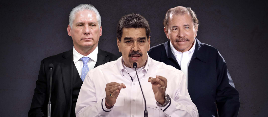 Nicolás Maduro, Díaz Canel y Daniel Ortega