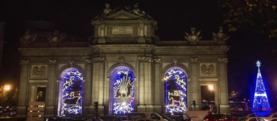 Belén luminosos de la Puerta de Alcalá