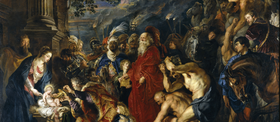 La Adoración de los Magos, obra de Rubens