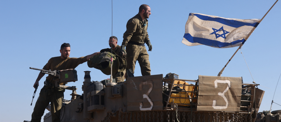 Fuerzas israelíes en la franja de Gaza