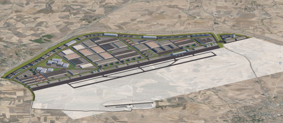 Plano del nuevo proyecto de aeropuerto de Madrid
