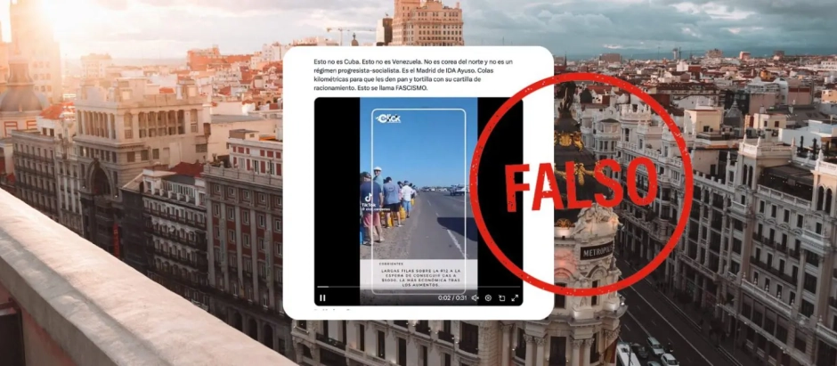 Falso vídeo en Madrid