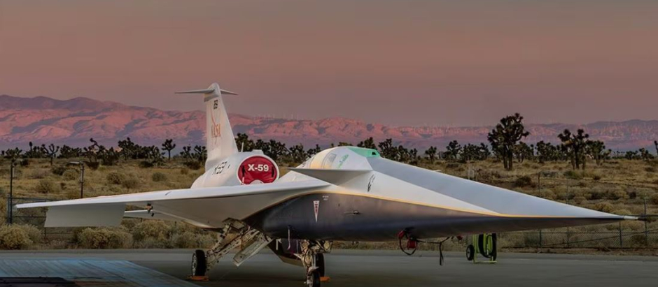 El avión supersónico X-59 de la NASA volará sobre ciudades