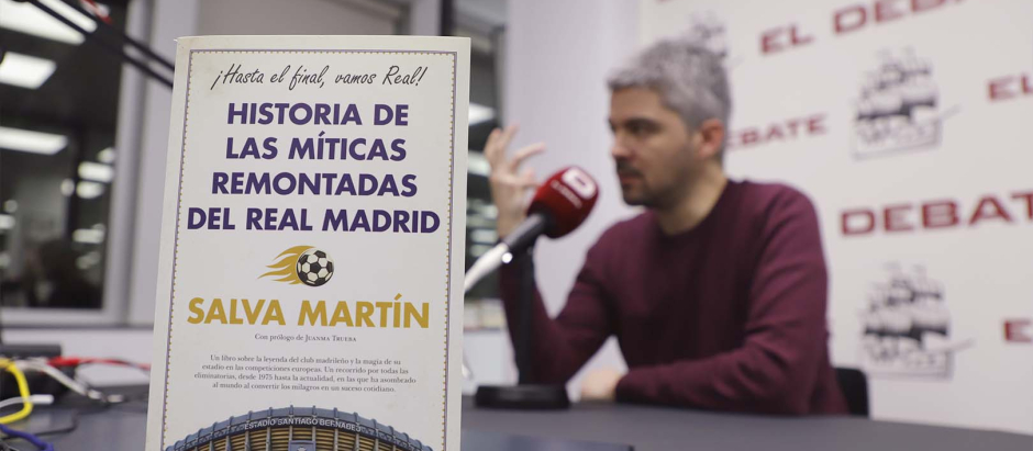 Salva Martín, durante la charla con El Debate