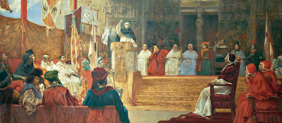 El Compromiso de Caspe, 1891. Obra de Salvador Viniegra