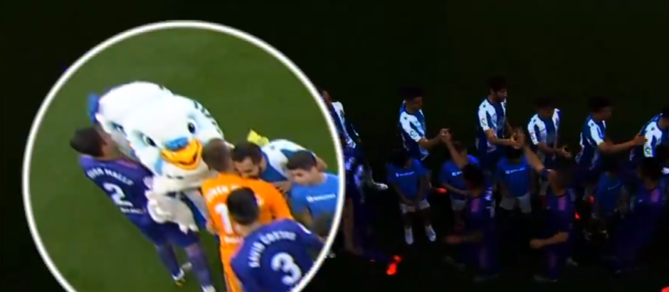 Momento en el que habría tenido lugar la presunta agresión sexual del futbolista Hugo Mallo a la mascota 'perica'