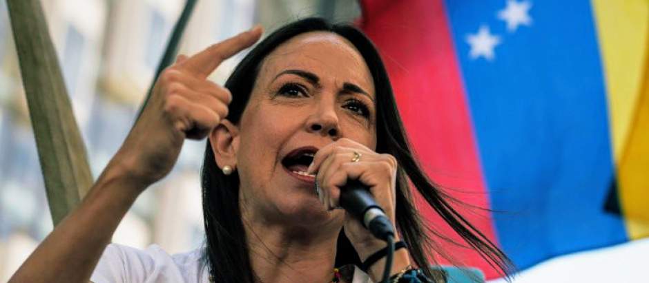 María Corina Machado, líder de la oposición de Venezuela