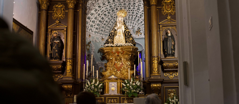 Celebración de la Candelaria en el santuario de la Virgen de los Dolores