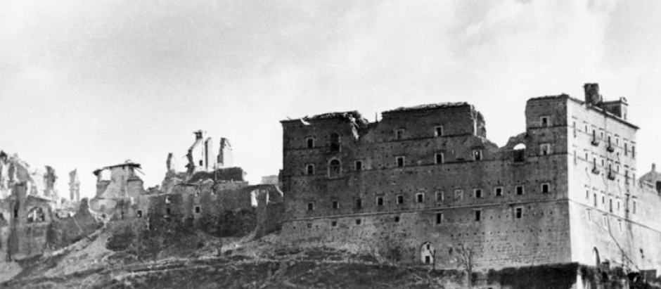 La abadía de Montecasino tras la Segunda Guerra Mundial