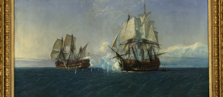 Combate naval entre el navío Catalán al mando de Serrano y el Mary al mando de Vernon