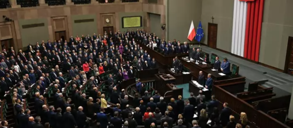 Vista general del Parlamento de Polonia