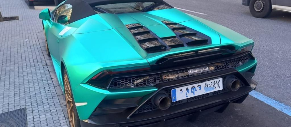 El espectacular Lamborghini Huracán embargado por la Policía Municipal