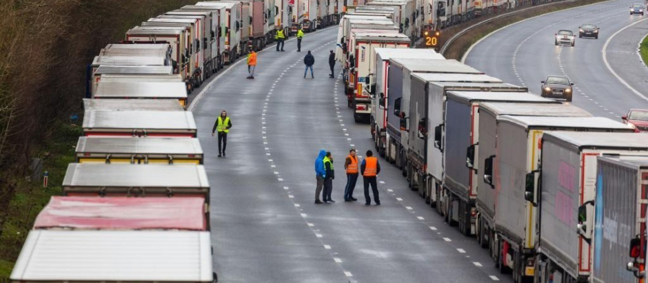 Los camioneros han reclamado recientemente una mejora de sus condiciones laborales