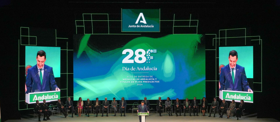 Discurso de Juanma Moreno en el acto de entrega de medallas de Andalucía por el 28-F