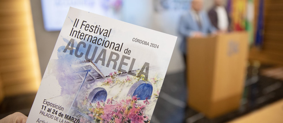 Cartel del Festival Internacional de Acuarela