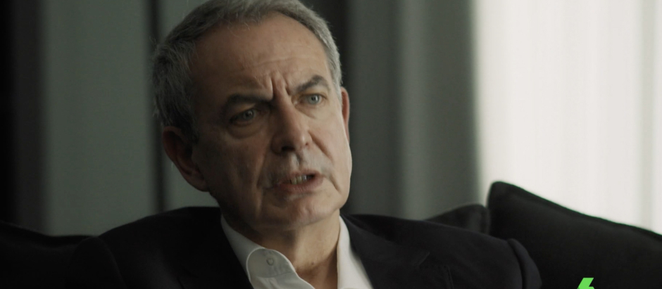 Zapatero, durante la entrevista