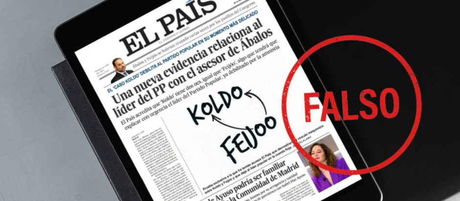 Portada falsa del diario El País