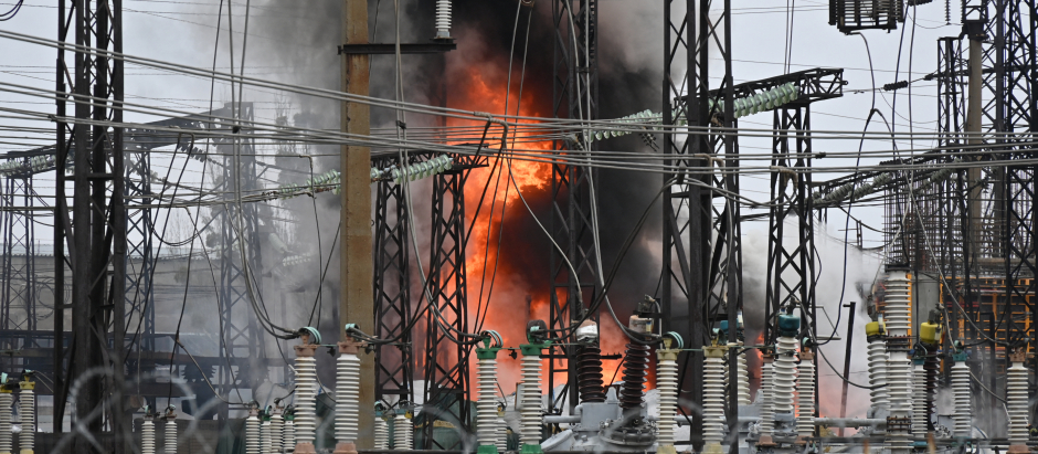 Instalaciones eléctricas ucranianas destruidas por Rusia