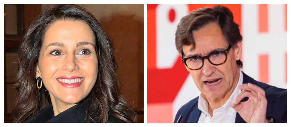 Inés Arrimadas (Cs) y Salvador Illa (PSC) ganaron las elecciones catalanas pero no pudieron gobernar por los pactos del separatismo