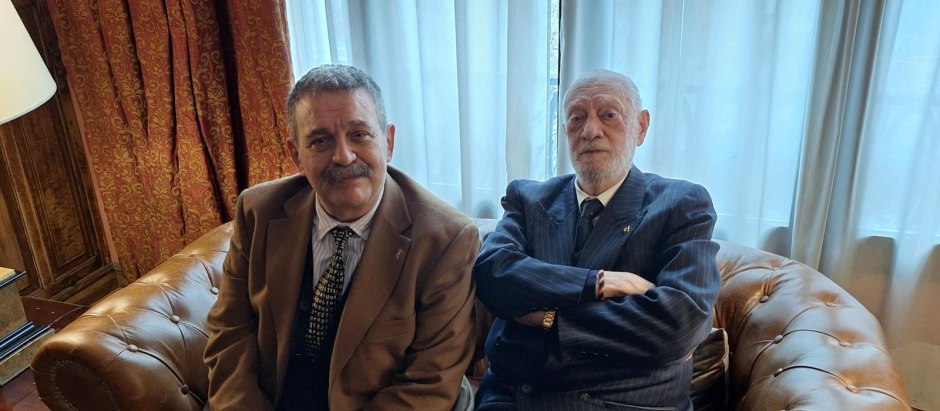 Manuel Tuero junto a Gustavo Morales