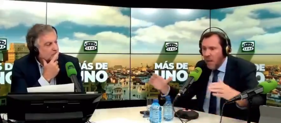 Óscar Puente, durante su entrevista en Onda Cero