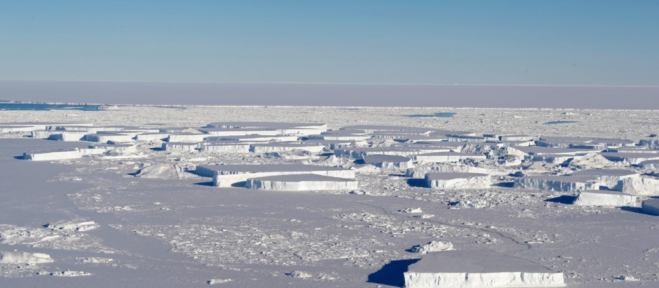Imagen de la meseta antártica