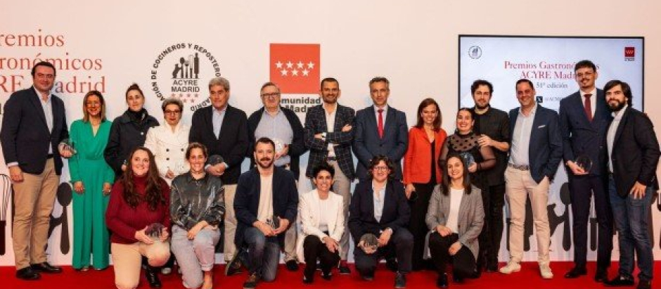 Los premiados en la 51 Edición Premios Gastronómicos Acyre Madrid