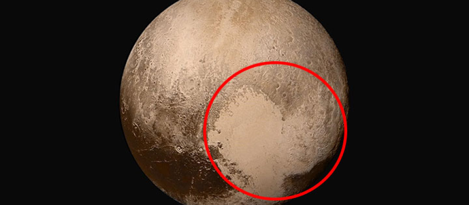 El famoso 'corazón' de Plutón