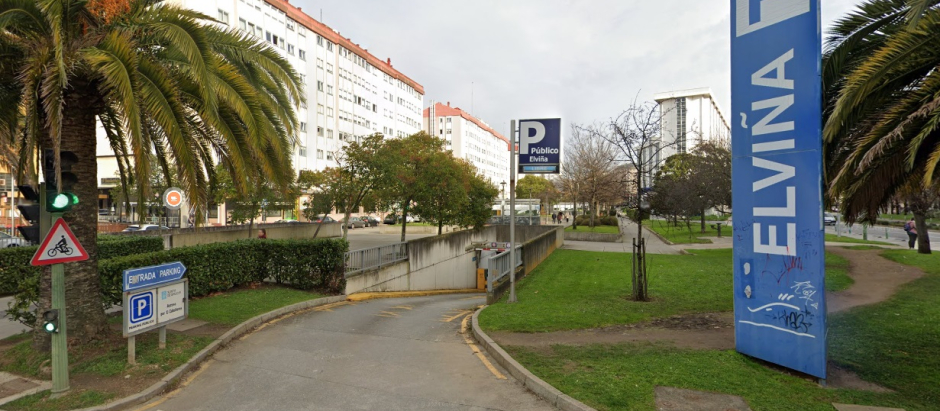 Aparcamiento de Nuevos Ministerios, en La Coruña