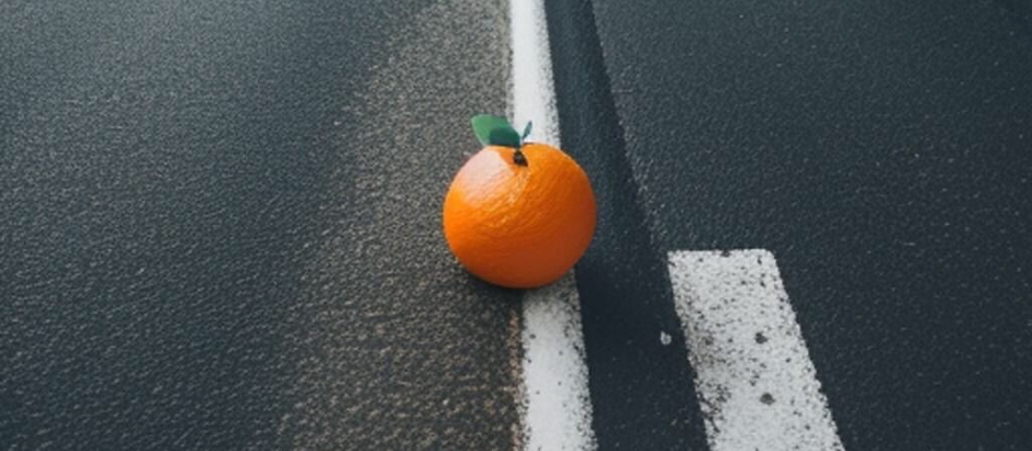 Nunca atropelles una naranja con el coche
