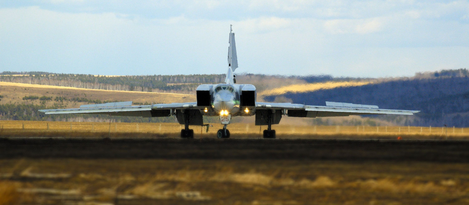 El bombardero ruso de origen soviético Tupolev Tu-22M3