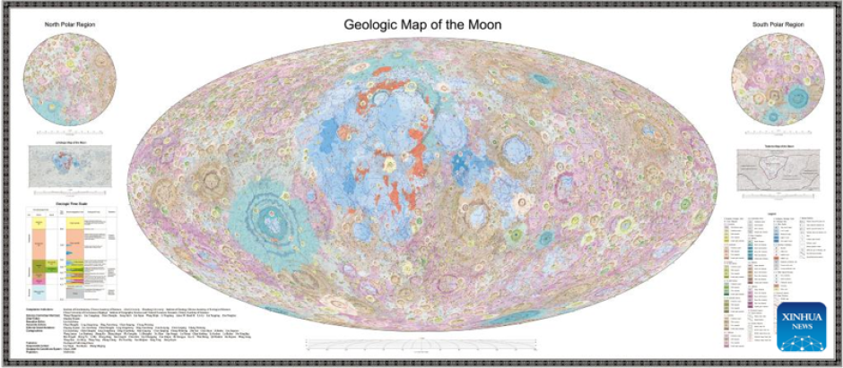 Mapa geológico de la Luna