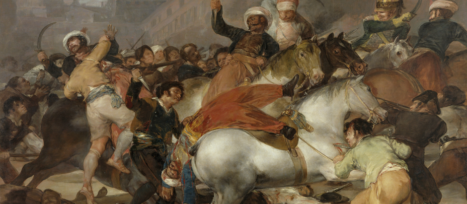 El 2 de mayo de 1808 o La carga de los mamelucos en la Puerta del Sol. Obra de Goya