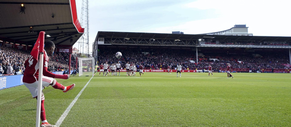 Imagen del partido de Premier League del pasado domingo entre el Nottingham Forest y el Manchester City