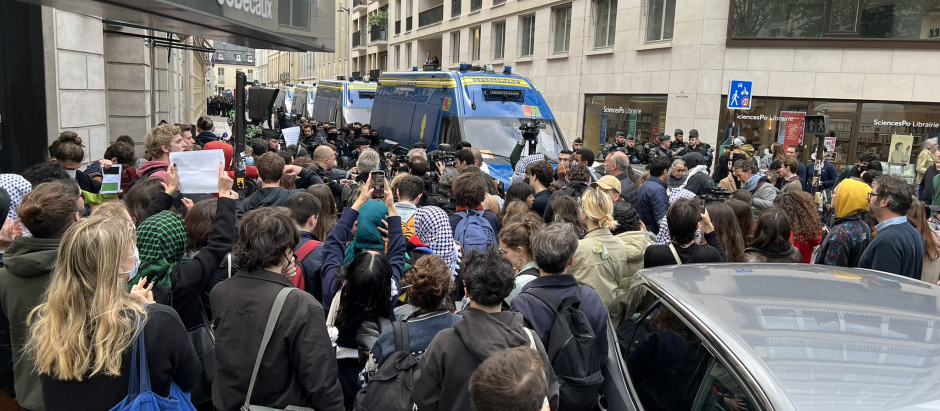 La policía francesa desalojó a los manifestantes propalestinos de la universidad Sciences Po de Paris