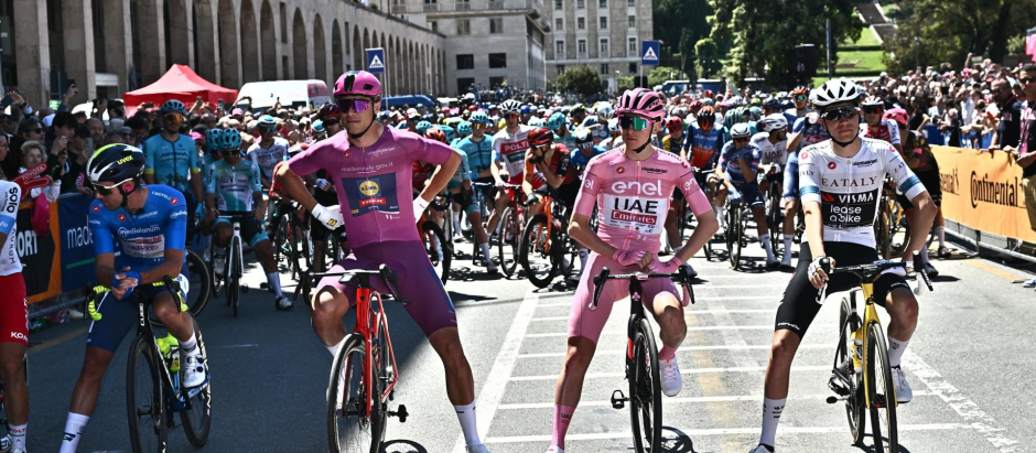 Imagen de la última etapa del Giro