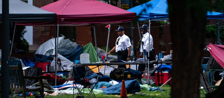 La policía desmanteló el campamento propalestino de la Universidad de Washington